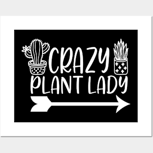 Crazy plant lady - Best Gardening gift Posters and Art